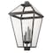 Z-Lite Talbot 4 Light Outdoor Post Mount Fixture, Oil Rubbed Bronze And Seedy 579PHXLXS-ORB - alternate 6